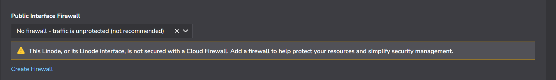 Asignación de Firewall