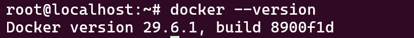 Versión de Docker