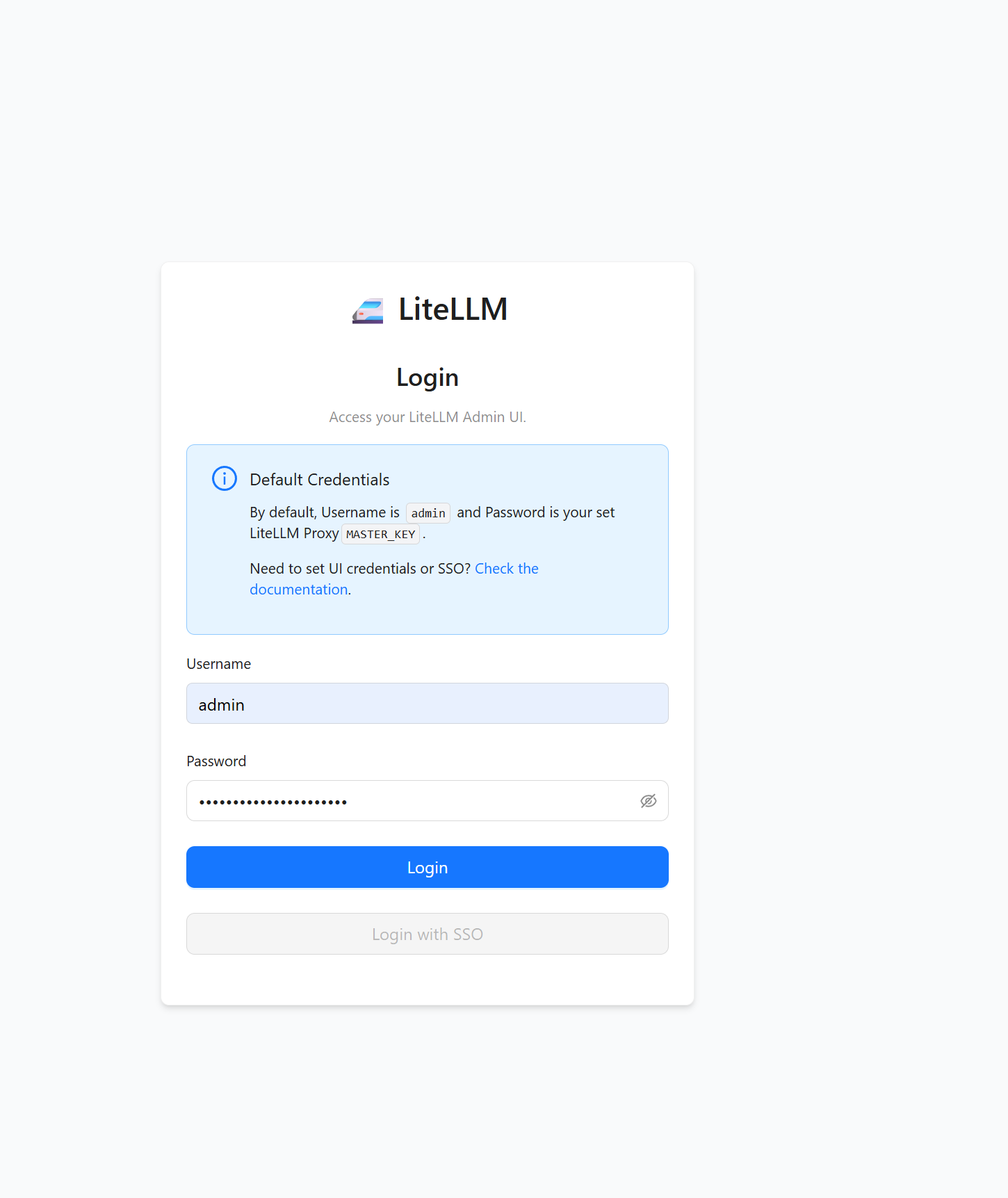 Login con credenciales maestras